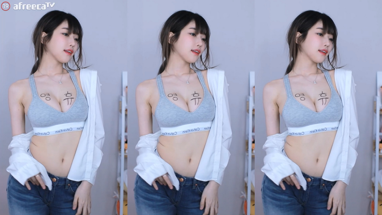과즙세연（m0m099）CK 상의 청바지