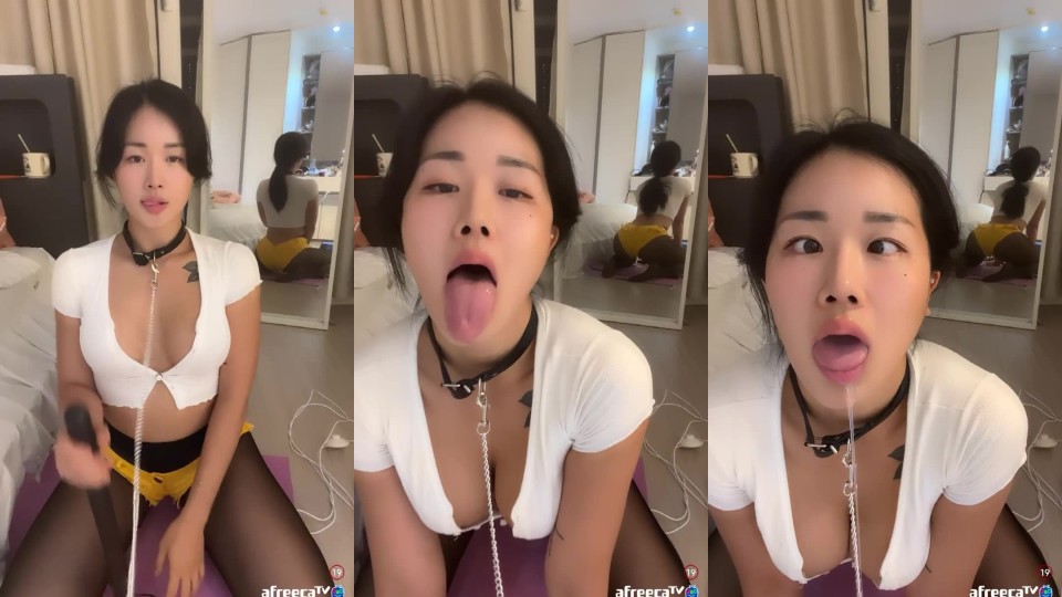 포키（furi0306）목줄 가슴골 아헤가오 혓바닥 낼름