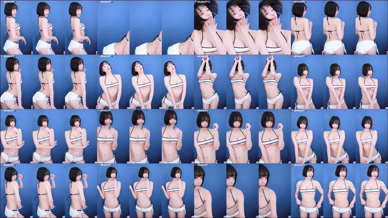 박하악（qkrgkdms01）단발 비키니 방송이지 2개